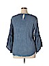 Spense 100% Viscose Blue Long Sleeve Blouse Size XL - photo 2