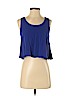 Aqua 100% Rayon Blue Sleeveless Blouse Size S - photo 1