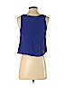 Aqua 100% Rayon Blue Sleeveless Blouse Size S - photo 2