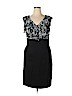 Connected Apparel 100% Polyester Black Cocktail Dress Size 14 - photo 1