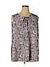 Terra & Sky 100% Polyester Pink Sleeveless Blouse Size 16 - 18 - photo 1