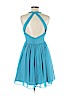 Aqua 100% Polyester Blue Cocktail Dress Size 6 - photo 2