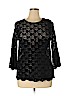 H&M Black 3/4 Sleeve Blouse Size XL - photo 1