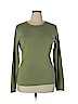 Chico's Green Long Sleeve Silk Top Size XL (3) - photo 1