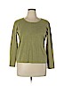 Chico's Green Long Sleeve Silk Top Size XL (3) - photo 1