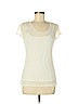 Banana Republic Ivory Short Sleeve Top Size M (petite) - photo 1