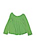 Gap Kids 100% Cotton Solid Green Long Sleeve Top Size S (kids) - photo 1