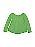 Gap Kids 100% Cotton Solid Green Long Sleeve Top Size S (kids) - photo 2