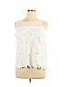 JW (JW Style) 100% Polyester Ivory Sleeveless Blouse Size XL - photo 1