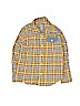 Baby Gap 100% Cotton Plaid Orange Long Sleeve Button-Down Shirt Size 5 - photo 1