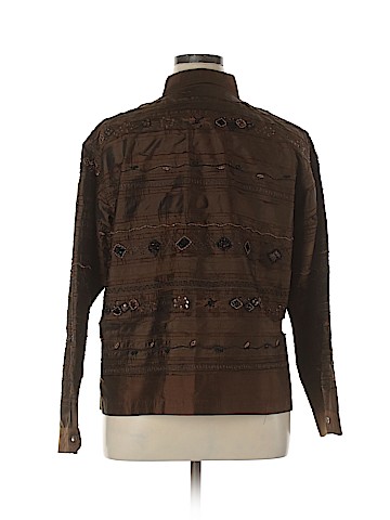 Chico's Long Sleeve Silk Top (view 2)