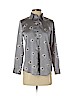 Banana Republic 100% Polyester Gray Long Sleeve Button-Down Shirt Size XS (petite) - photo 1