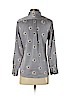 Banana Republic 100% Polyester Gray Long Sleeve Button-Down Shirt Size XS (petite) - photo 2
