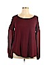 Maurices Burgundy Long Sleeve Top Size XL - photo 1