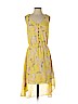 Mossimo 100% Polyester Yellow Casual Dress Size S - photo 1