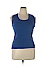 Chico's Blue Sleeveless Silk Top Size XL (3) - photo 1