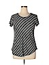 Apt. 9 Black Short Sleeve Top Size XL - photo 1