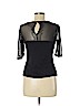Forever 21 Black 3/4 Sleeve Top Size M - photo 2
