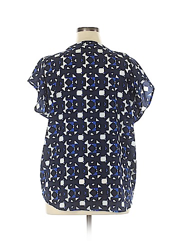 New York & Company Short Sleeve Blouse (view 2)