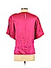Doncaster 100% Silk Pink Short Sleeve Silk Top Size XS - photo 2