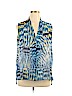 Anne Klein Blue Sleeveless Blouse Size 16 - photo 1