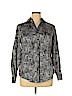 Lane Bryant Gray Long Sleeve Button-Down Shirt Size 14 - photo 1