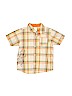 Gymboree 100% Cotton Tan Short Sleeve Button-Down Shirt Size 5 - photo 1