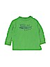 Crewcuts 100% Cotton Solid Green Long Sleeve T-Shirt Size 3 - photo 1