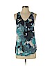 Mossimo 100% Polyester Teal Sleeveless Blouse Size S - photo 1
