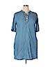 Philosophy Republic Clothing 100% Tencel Lyocell Blue Casual Dress Size XL - photo 1