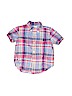 Ralph Lauren 100% Cotton Blue Short Sleeve Button-Down Shirt 12-18 MO / 18 MO - photo 1