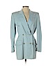 Escada by Margaretha Ley 100% Wool Blue Wool Blazer Size EU 34 / US 4 - photo 1