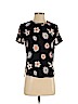 Ann Taylor LOFT 100% Polyester Black Short Sleeve Blouse Size XS (petite) - photo 1