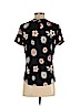 Ann Taylor LOFT 100% Polyester Black Short Sleeve Blouse Size XS (petite) - photo 2