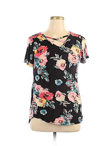 Ticked Teal Short Sleeve T-Shirt (view 1)