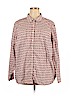Talbots 100% Cotton Burgundy Long Sleeve Button-Down Shirt Size 24 - photo 1