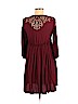 American Eagle Outfitters 100% Viscose Burgundy Casual Dress Size M - photo 2
