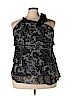 Lane Bryant 100% Polyester Black Sleeveless Blouse Size 22 - photo 1
