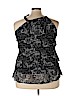 Lane Bryant 100% Polyester Black Sleeveless Blouse Size 22 - photo 2