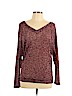 Full Tilt Burgundy Long Sleeve Top Size L - photo 1