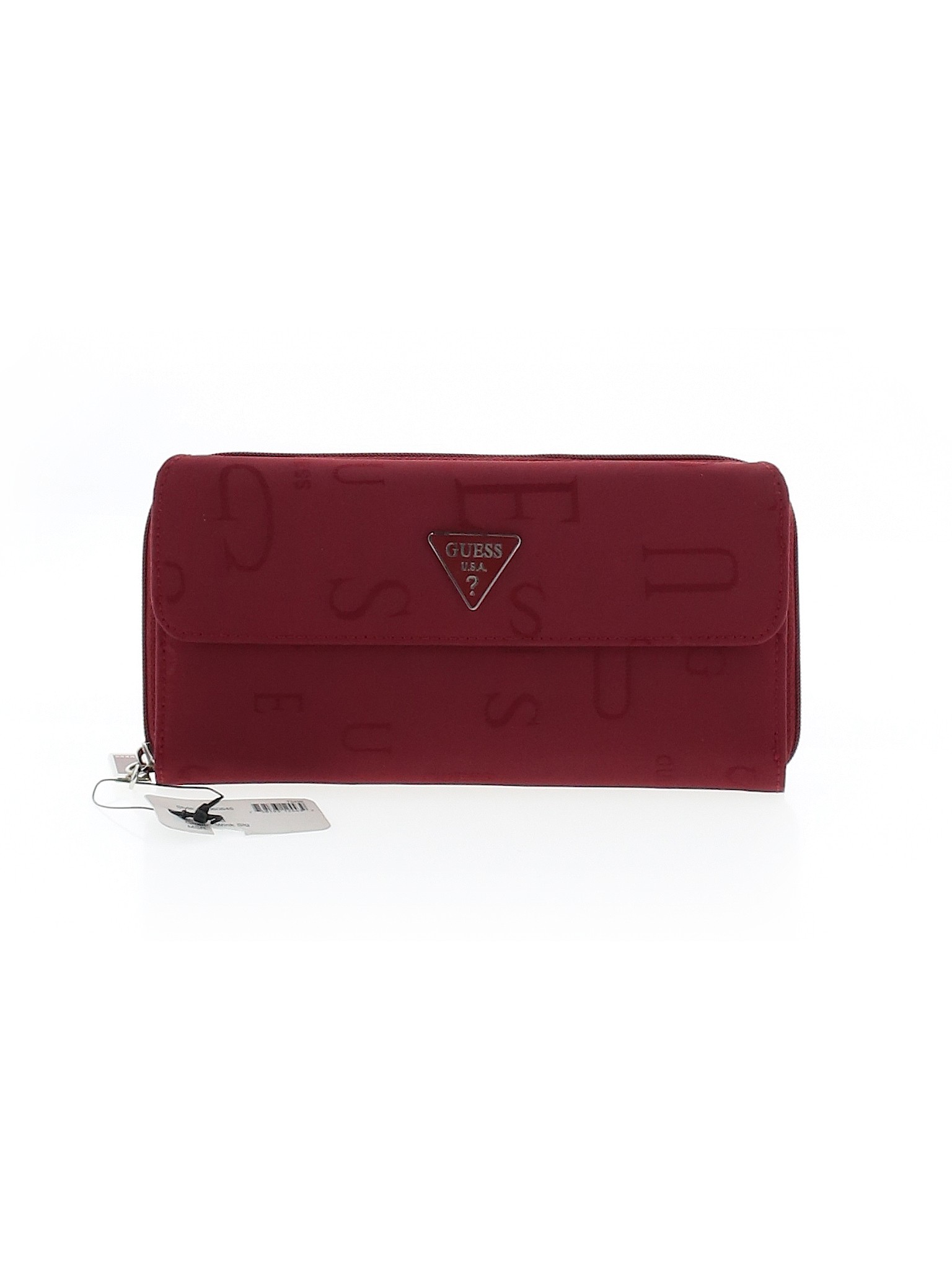 Guess Solid Red Burgundy Wallet One Size 64 off thredUP