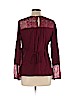 Wendy Bellissimo 100% Rayon Burgundy Long Sleeve Blouse Size L - photo 2