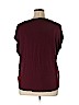 Jessica Simpson 100% Viscose Burgundy Short Sleeve Top Size 1X - photo 2