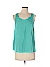 Mossimo 100% Polyester Teal Sleeveless Blouse Size S - photo 1