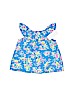 Ralph by Ralph Lauren 100% Polyester Floral Blue Short Sleeve Blouse 9-12 MO / 12 MO - photo 2