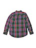 Gap Kids 100% Cotton Plaid Green Long Sleeve Button-Down Shirt Size 12 - photo 2