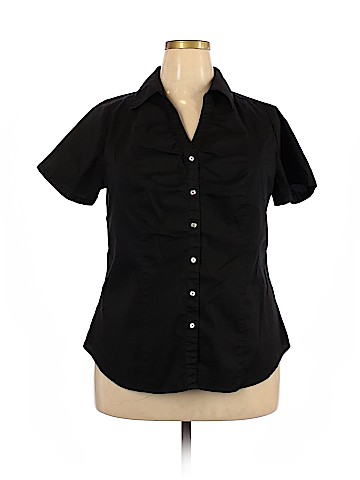 Lane Bryant Short Sleeve Button-Down Shirt (view 1)