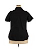 Lane Bryant Black Short Sleeve Button-Down Shirt Size 18 - photo 2