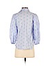 Zara 100% Cotton Blue Long Sleeve Button-Down Shirt Size XS - photo 2
