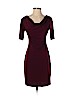 Connected Apparel Burgundy Casual Dress Size 4 (petite) - photo 1